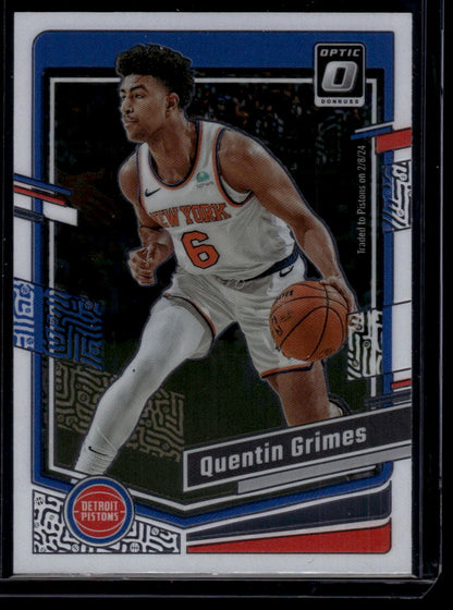 2023-24 Donruss Optic #46 Quentin Grimes