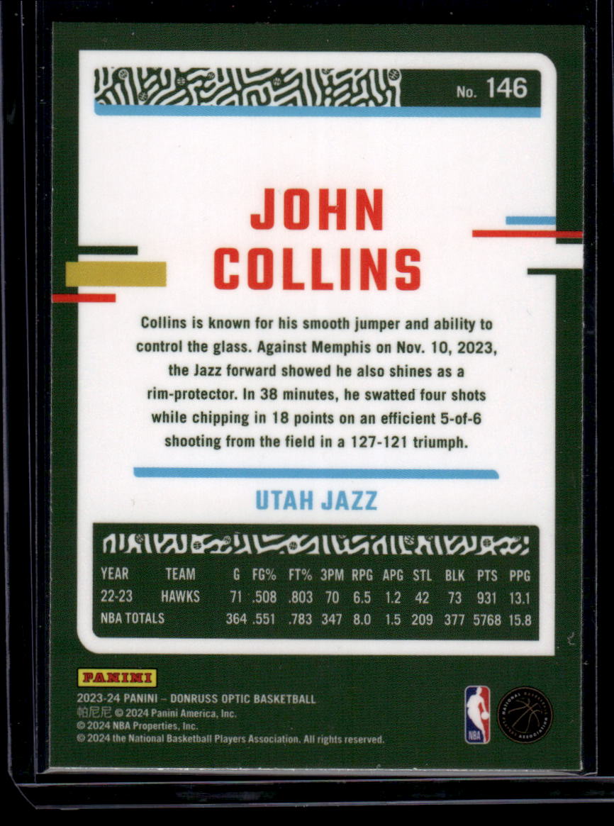 2023-24 Donruss Optic #146 John Collins