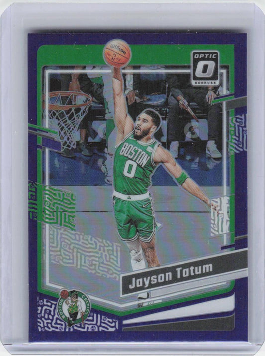 2023-24 Donruss Optic #140 Jayson Tatum Purple