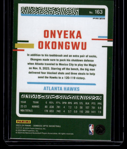 2023-24 Donruss Optic #163 Onyeka Okongwu Holo