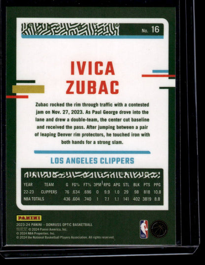 2023-24 Donruss Optic #16 Ivica Zubac