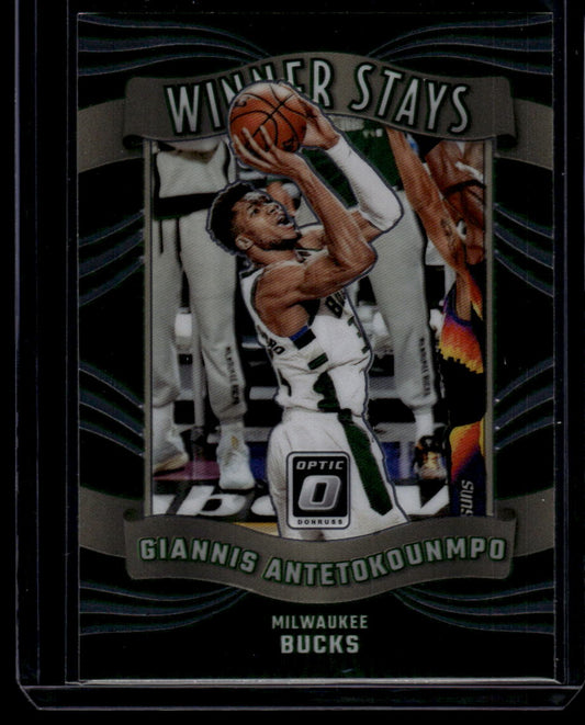 2023-24 Donruss Optic #1 Giannis Antetokounmpo Winner Stays