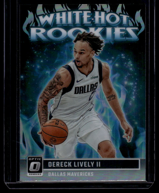 2023-24 Donruss Optic #8 Dereck Lively II White Hot Rookies Holo