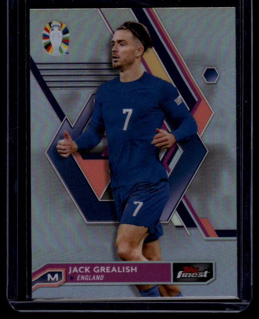 2023 Finest Road to UEFA EURO 2024 #21 Jack Grealish Refractor