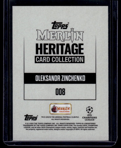 2023-24 Merlin Heritage UEFA Club Competitions #008 Oleksandr Zinchenko