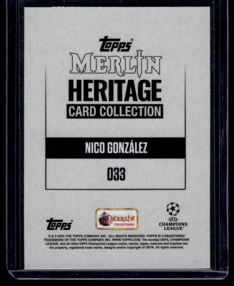 2023-24 Merlin Heritage UEFA Club Competitions #033 Nico González