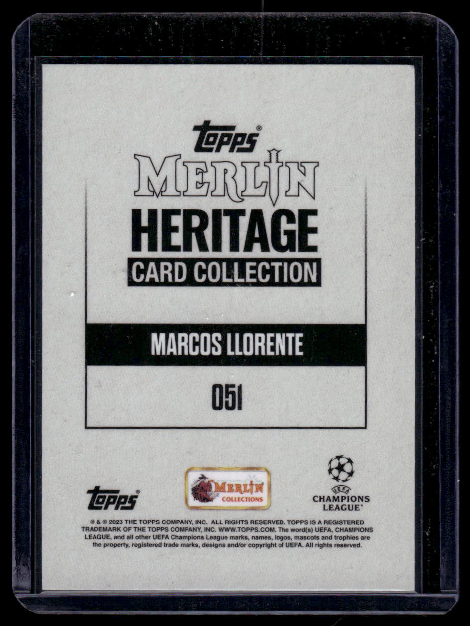 2023-24 Merlin Heritage UEFA Club Competitions #051 Marcos Llorente