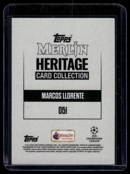 2023-24 Merlin Heritage UEFA Club Competitions #051 Marcos Llorente