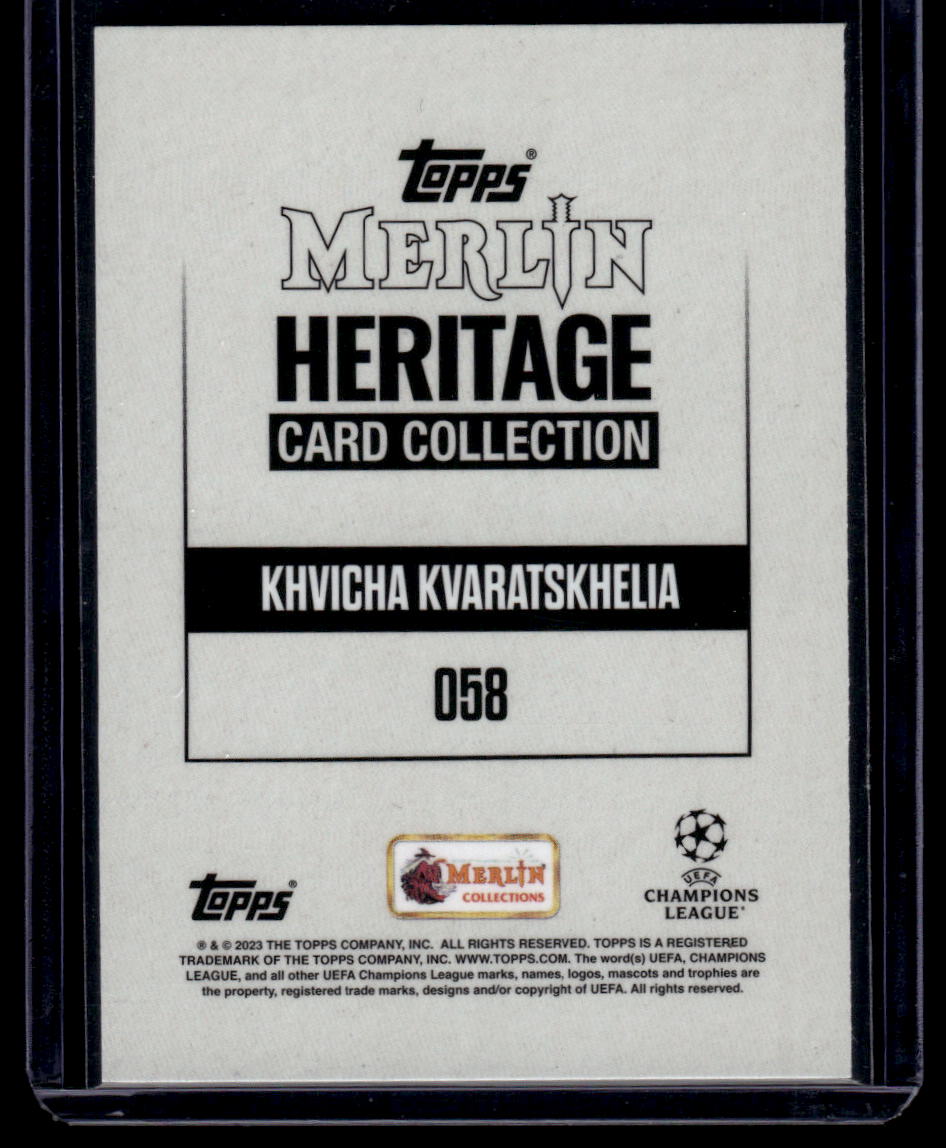 2023-24 Merlin Heritage UEFA Club Competitions #058 Khvicha Kvaratskhelia