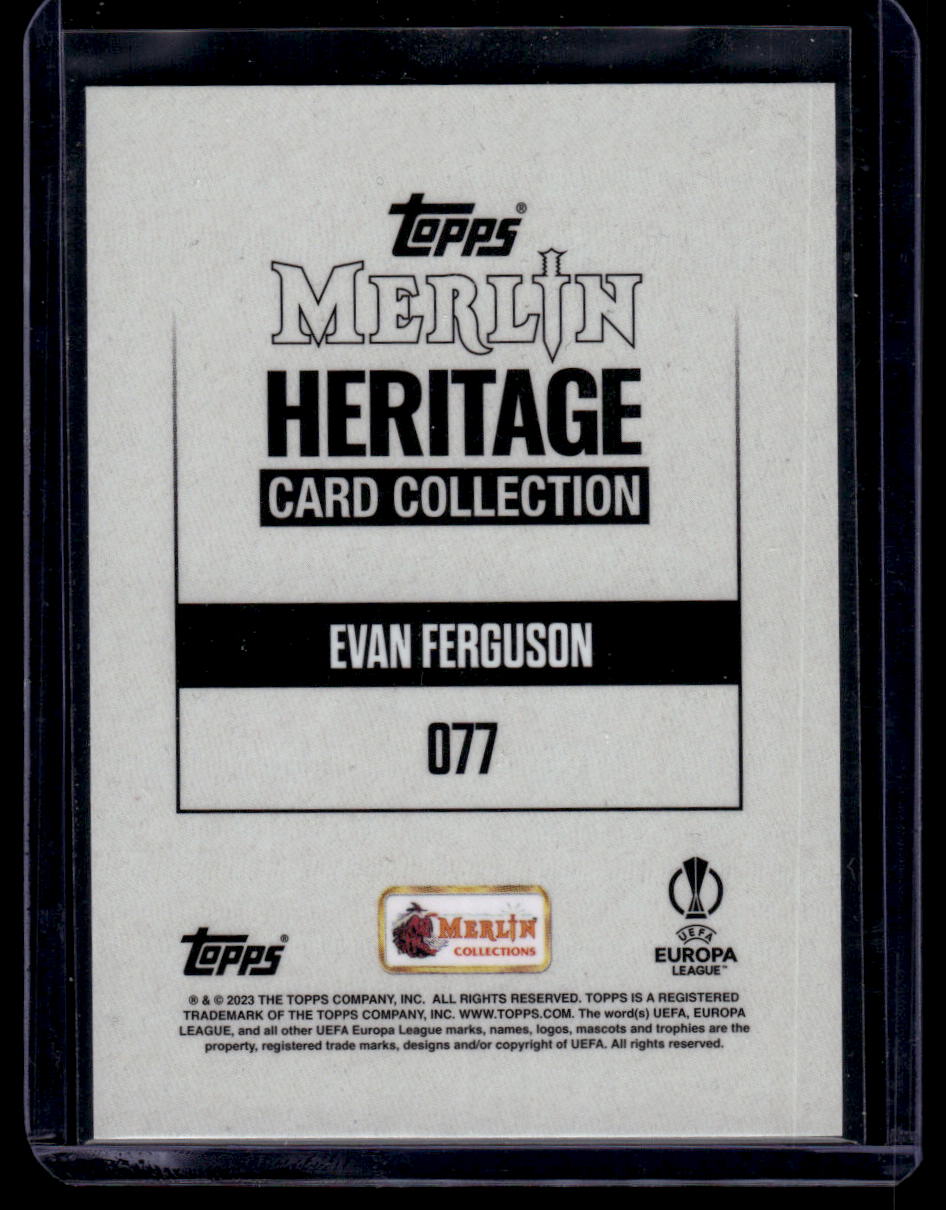 2023-24 Merlin Heritage UEFA Club Competitions #077 Evan Ferguson