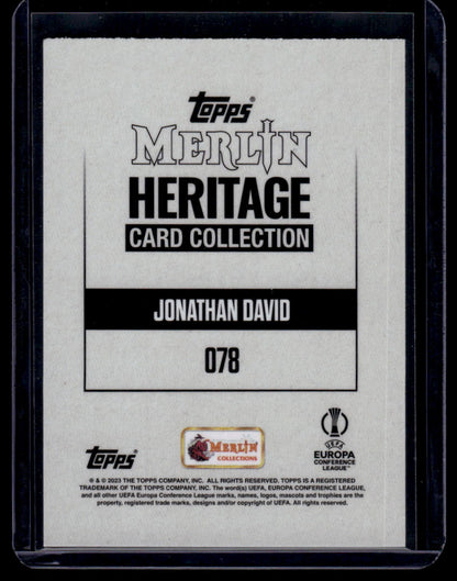 2023-24 Merlin Heritage UEFA Club Competitions #078 Jonathan David