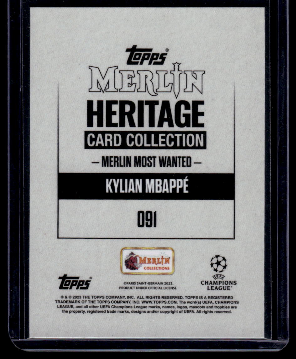 2023-24 Merlin Heritage UEFA Club Competitions #091 Kylian Mbappé