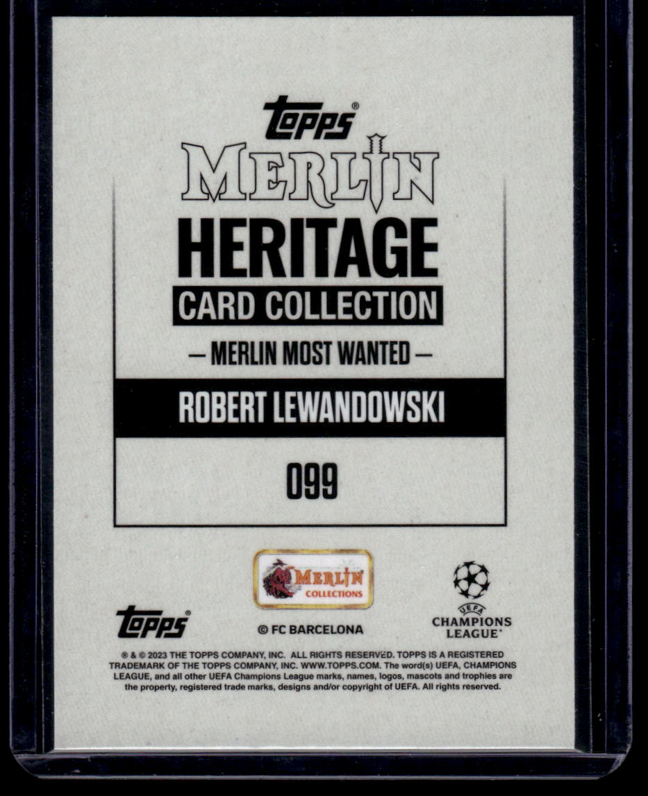 2023-24 Merlin Heritage UEFA Club Competitions #099 Robert Lewandowski