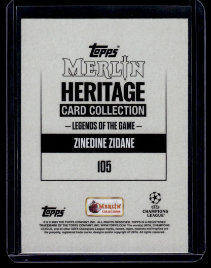 2023-24 Merlin Heritage UEFA Club Competitions #105 Zinedine Zidane
