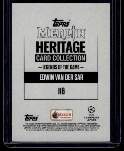 2023-24 Merlin Heritage UEFA Club Competitions #116 Edwin van der Sar