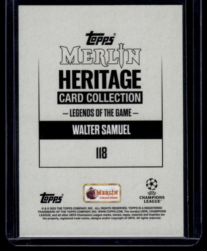 2023-24 Merlin Heritage UEFA Club Competitions #118 Walter Samuel
