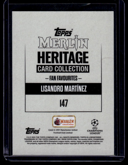 2023-24 Merlin Heritage UEFA Club Competitions #147 Lisandro Martínez