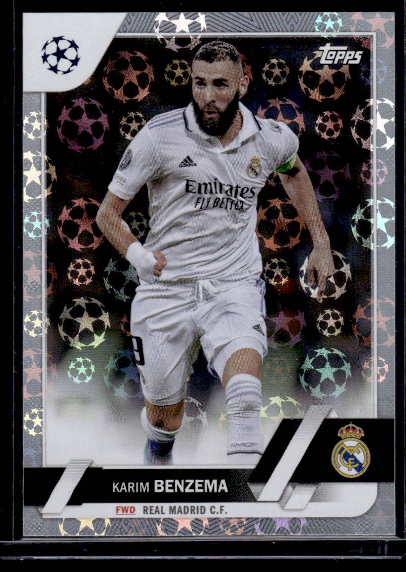 2022-23 Topps UEFA Club Competitions #14 Karim Benzema Starball Foil