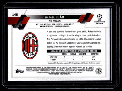 2022-23 Topps UEFA Club Competitions #146 Rafael Leão Starball Foil