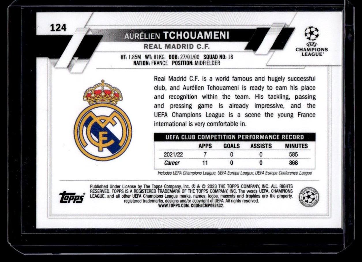 2022-23 Topps UEFA Club Competitions #124 Aurélien Tchouameni Starball Foil