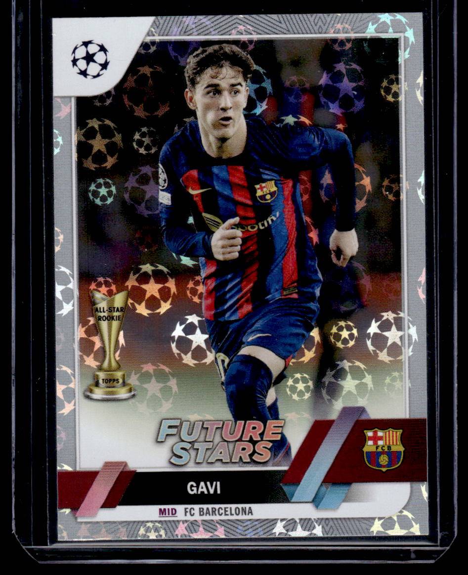 2022-23 Topps UEFA Club Competitions #178 Gavi Starball Foil