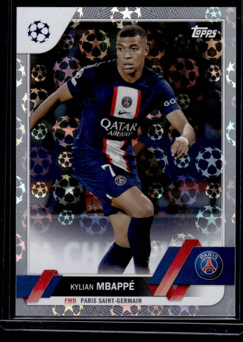 2022-23 Topps UEFA Club Competitions #100 Kylian Mbappé Starball Foil