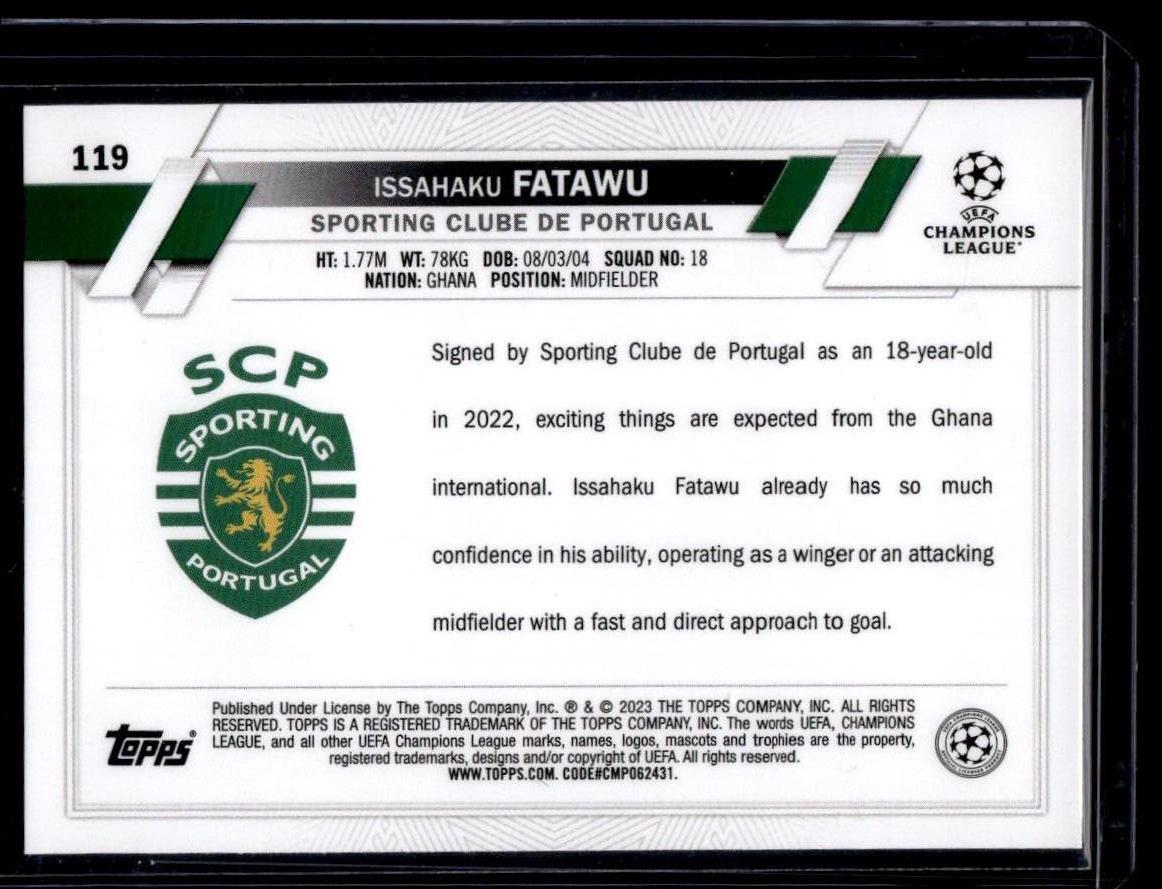 2022-23 Topps UEFA Club Competitions #119 Issahaku Fatawu Starball Foil