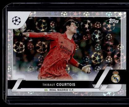 2022-23 Topps UEFA Club Competitions #63 Thibaut Courtois Starball Foil