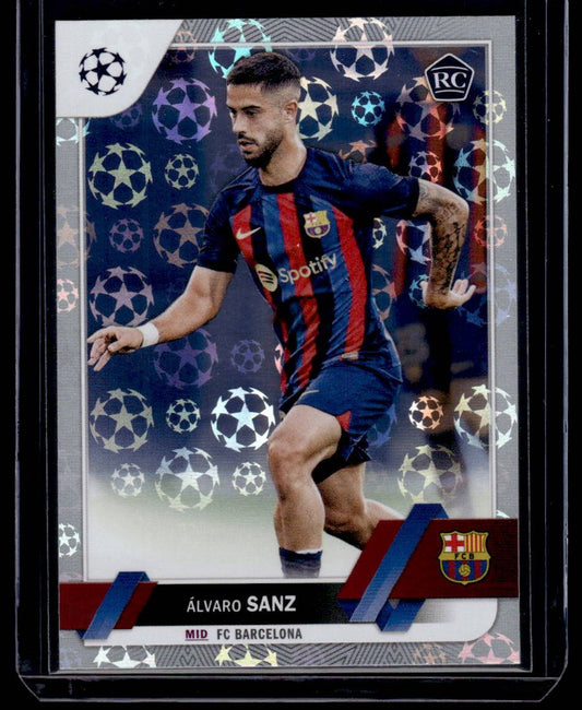 2022-23 Topps UEFA Club Competitions #67 Álvaro Sanz Starball Foil