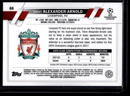 2022-23 Topps UEFA Club Competitions #66 Trent Alexander-Arnold Starball Foil