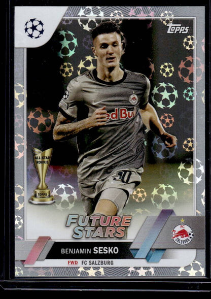 2022-23 Topps UEFA Club Competitions #177 Benjamin Sesko Starball Foil