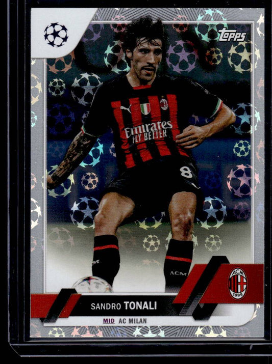 2022-23 Topps UEFA Club Competitions #128 Sandro Tonali Starball Foil