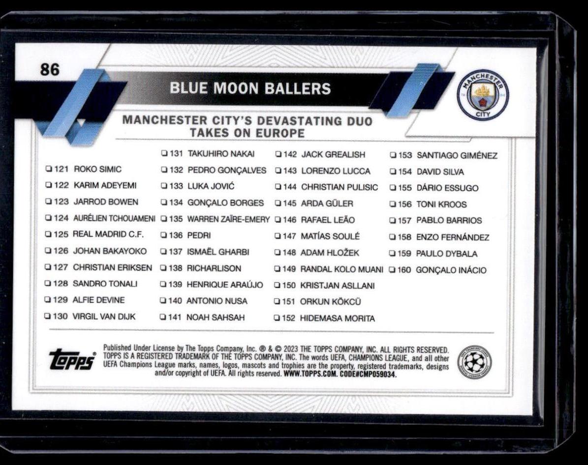 2022-23 Topps UEFA Club Competitions #86 Blue Moon Ballers Pink Sparkle Foil