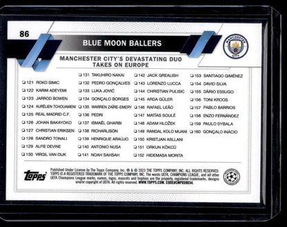 2022-23 Topps UEFA Club Competitions #86 Blue Moon Ballers Pink Sparkle Foil