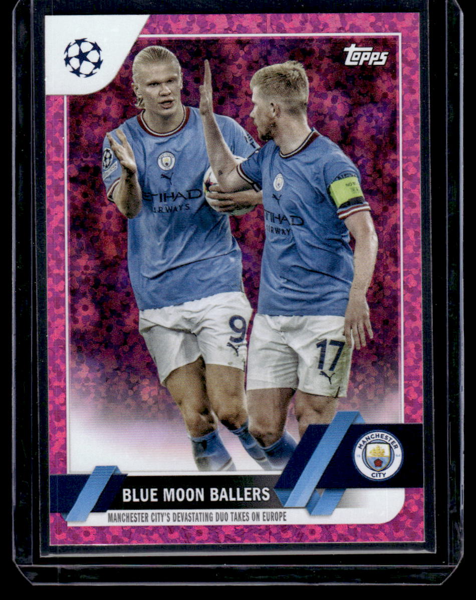 2022-23 Topps UEFA Club Competitions #86 Blue Moon Ballers Pink Sparkle Foil