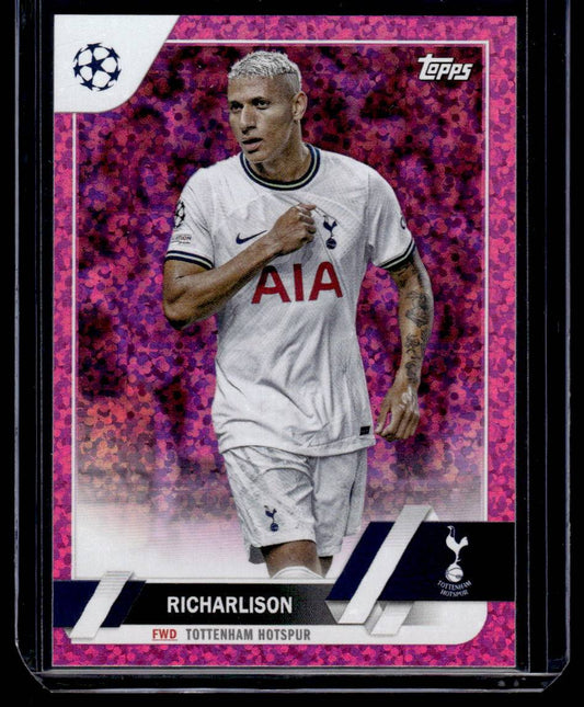 2022-23 Topps UEFA Club Competitions #138 Richarlison Pink Sparkle Foil