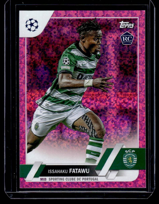 2022-23 Topps UEFA Club Competitions #119 Issahaku Fatawu Pink Sparkle Foil