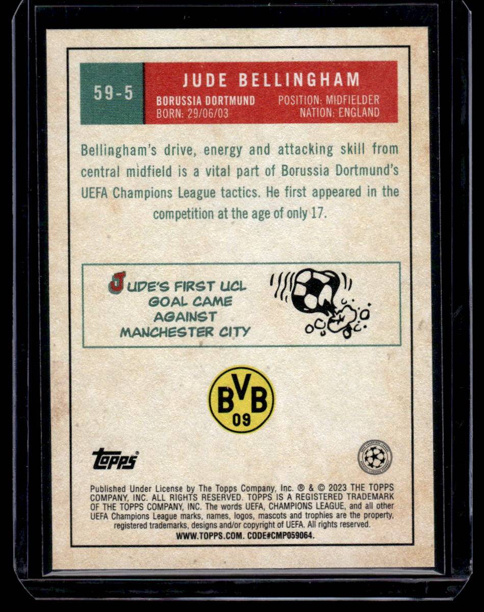 2022-23 Topps Chrome UEFA Club Competitions #59-5 Jude Bellingham 1959 Topps