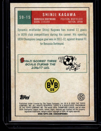 2022-23 Topps UEFA Club Competitions #59-15 Shinji Kagawa 1959 Topps