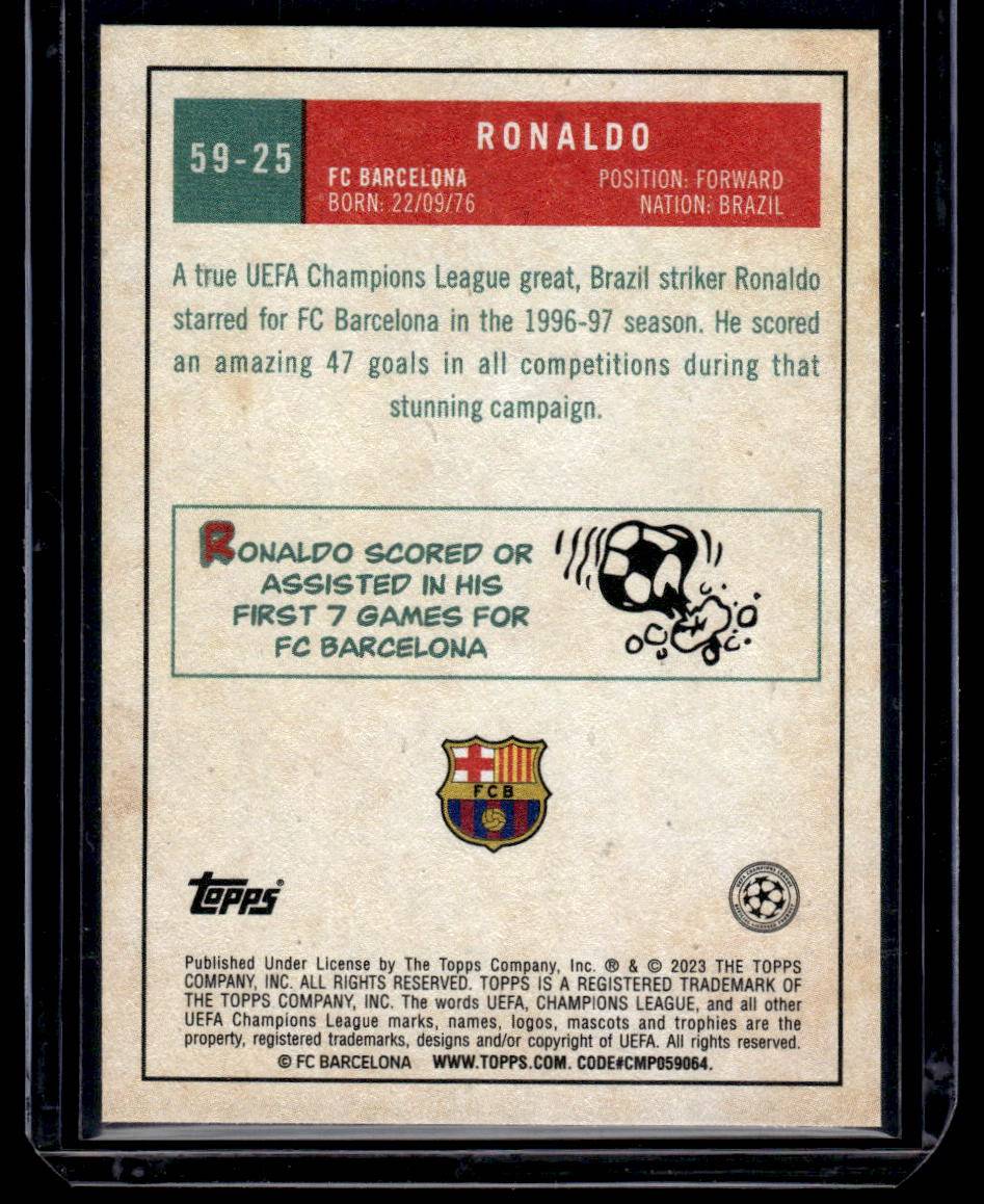 2022-23 Topps Chrome UEFA Club Competitions #59-25 Ronaldo 1959 Topps