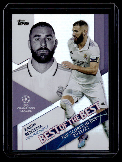 2022-23 Topps UEFA Club Competitions #BB-1 Karim Benzema Best of the Best