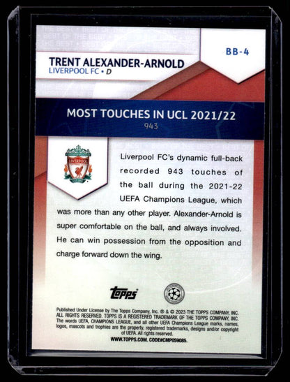 2022-23 Topps UEFA CC #BB-4 Trent Alexander-Arnold Best of the Best