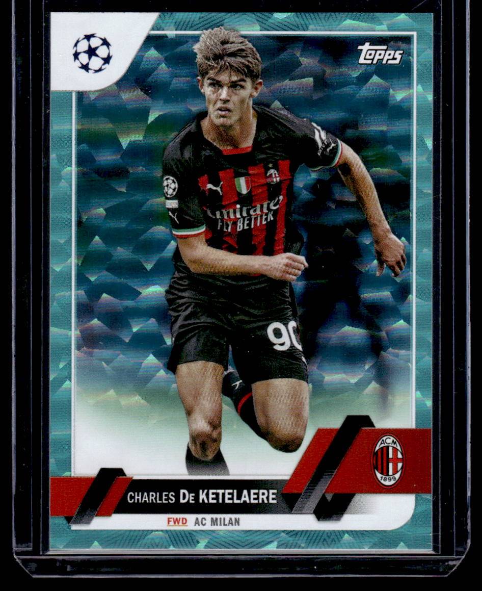 2022-23 Topps UEFA CC #90 Charles De Ketelaere Icy Aqua Foil #/399