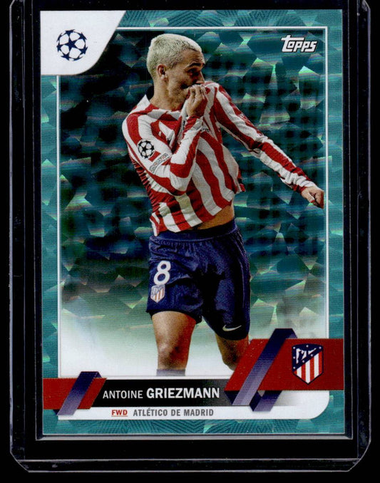 2022-23 Topps UEFA CC #65 Antoine Griezmann Icy Aqua Foil #/399