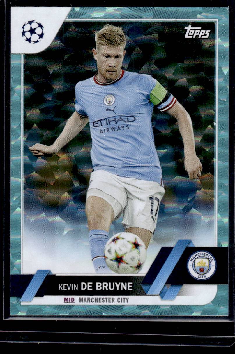 2022-23 Topps UEFA Club Competitions #33 Kevin De Bruyne Icy Aqua Foil #/399