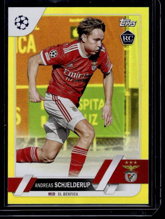 2022-23 Topps UEFA Club Competitions #170 Andreas Schjelderup Yellow Foil #/299