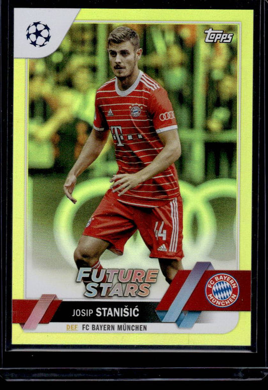 2022-23 Topps UEFA Club Competitions #16 Josip Stanišić Yellow Foil #/299