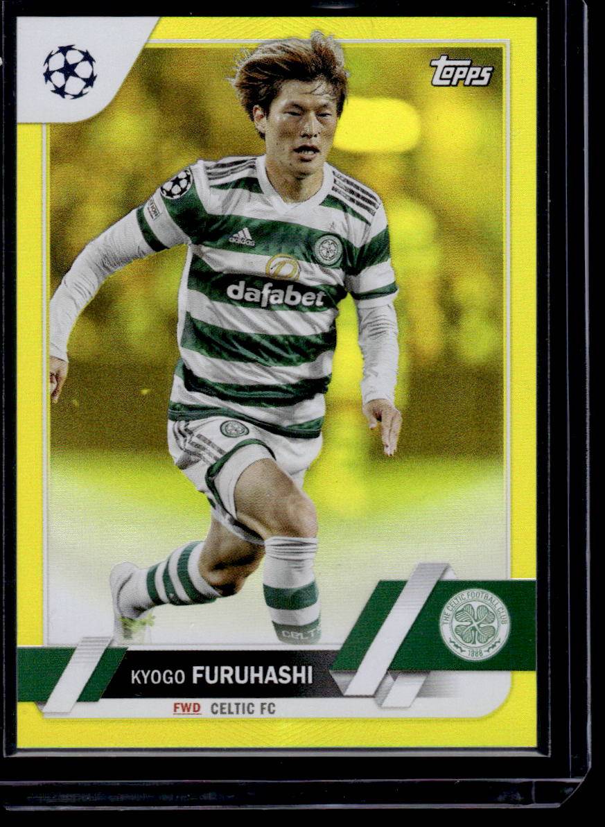 2022-23 Topps UEFA Club Competitions #183 Kyogo Furuhashi Yellow Foil #/299