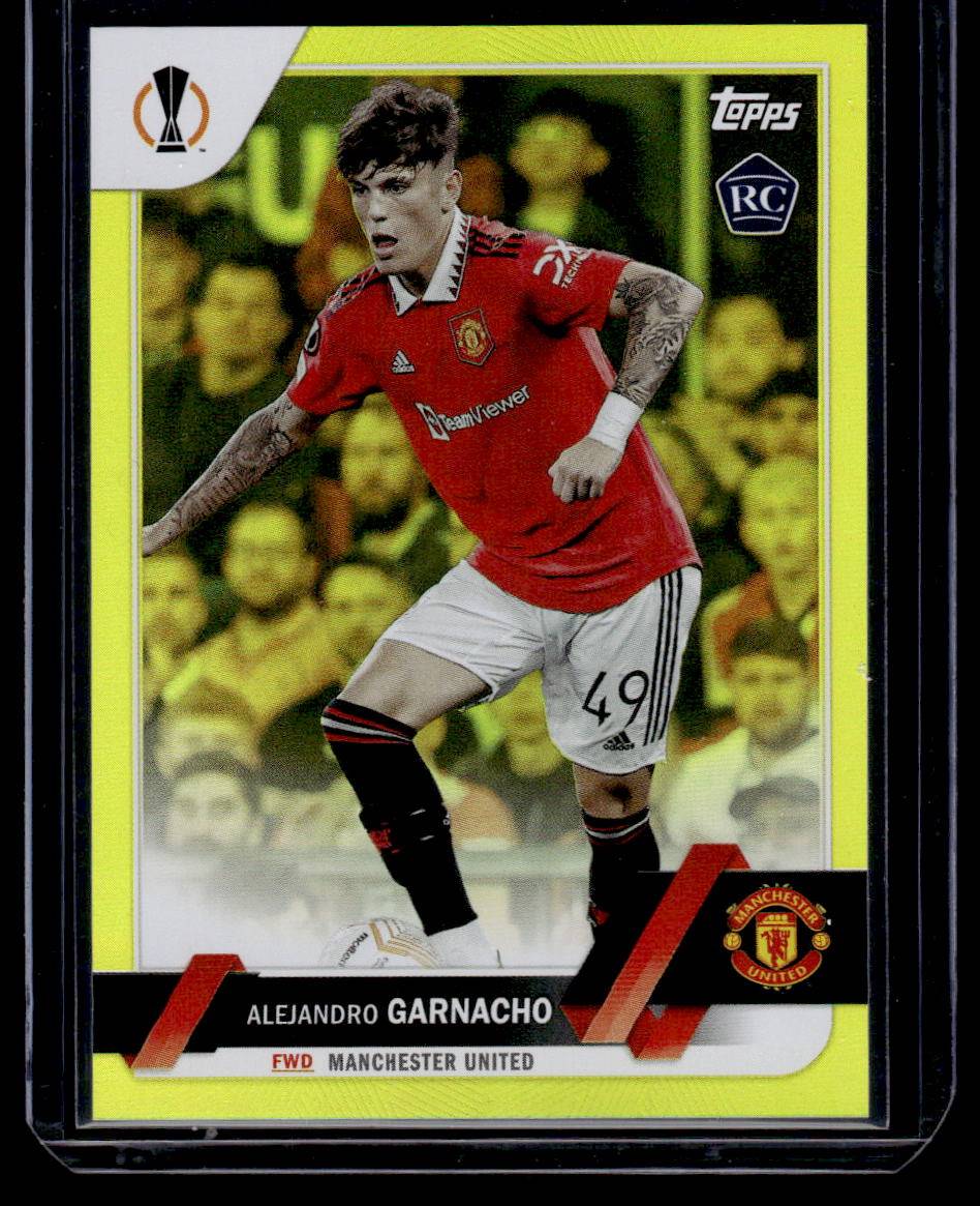 2022-23 Topps UEFA Club Competitions #50 Alejandro Garnacho Yellow Foil #/299