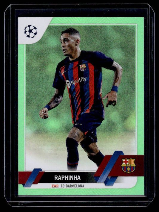 2022-23 Topps UEFA Club Competitions #164 Raphinha Neon Green Foil #/199